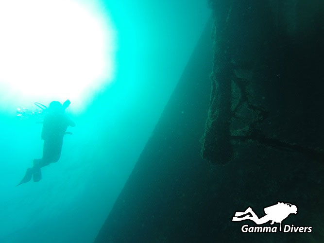 SS.Raffaello Wreck - diving at SS.Rafaello Cruise ship wreck